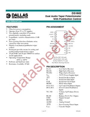 DS1802+ datasheet  